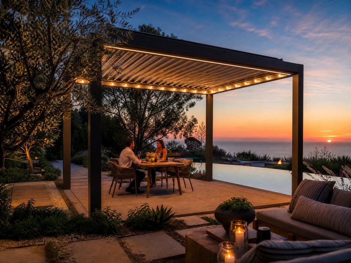 Luxury pergolas and outdoor rooms